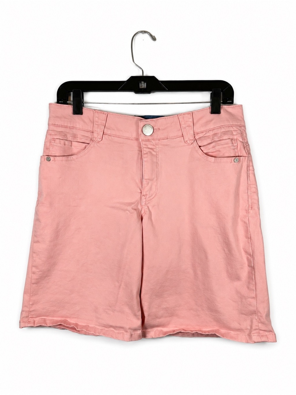 Democracy Pink "Ab"solution Denim Shorts Slimming Stretch Jorts Women's 8